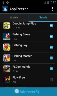 AppFreezer android App screenshot 1