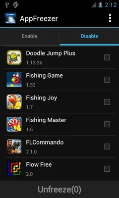AppFreezer android App screenshot 2